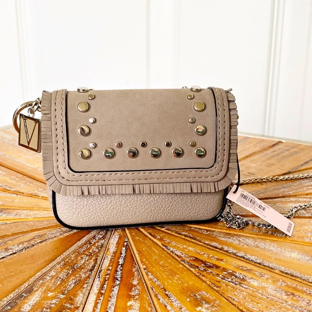 Last one! NWT Victoria’s Secret Gray Studded Micro Bag